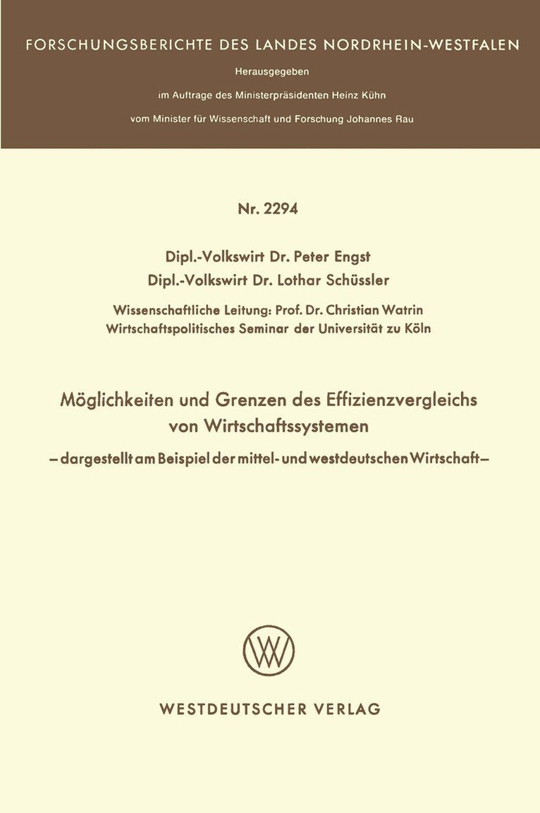 Peter Engst - Möglichkeit und Grenzen des Effizienzvergleichs von Wirtschaftssystemen, Häftad