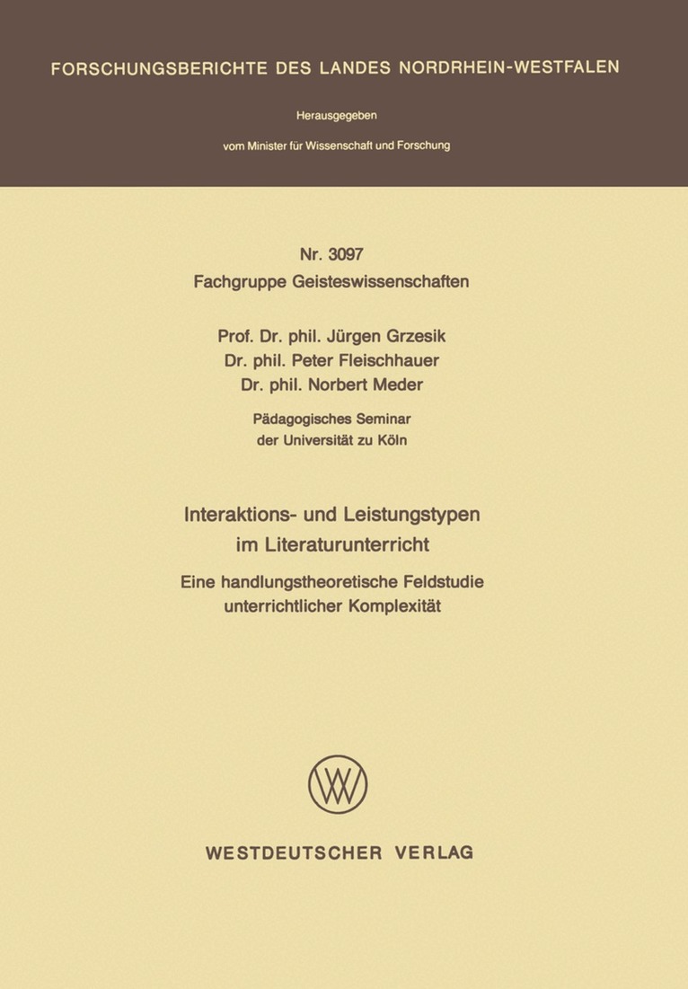 Jürgen Grzesik - Interaktions- und Leistungstypen im Literaturunterricht, Häftad