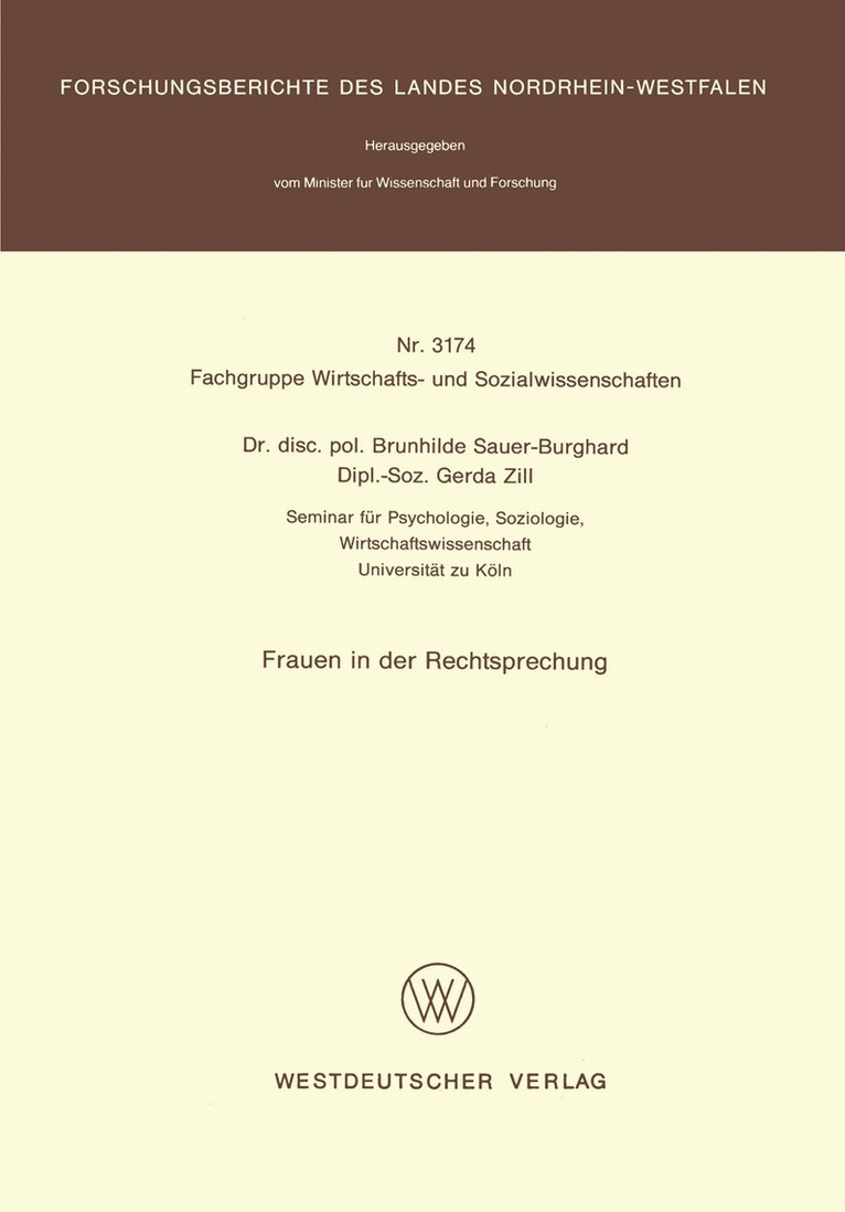 Brunhilde Sauer-Burghard - Frauen in der Rechtsprechung, Häftad