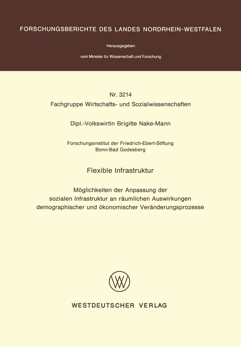 Brigitte Nake-Mann - Flexible Infrastruktur, Häftad