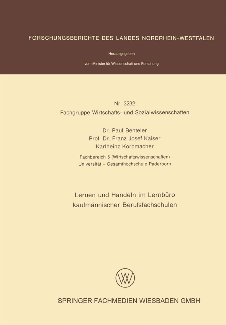 Paul Benteler - Lernen und Handeln im Lernbüro kaufmännischer Berufsfachschulen, Häftad