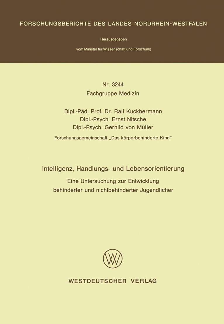 Ralf Kuckhermann - Intelligenz, Handlungs- und Lebensorientierung, Häftad
