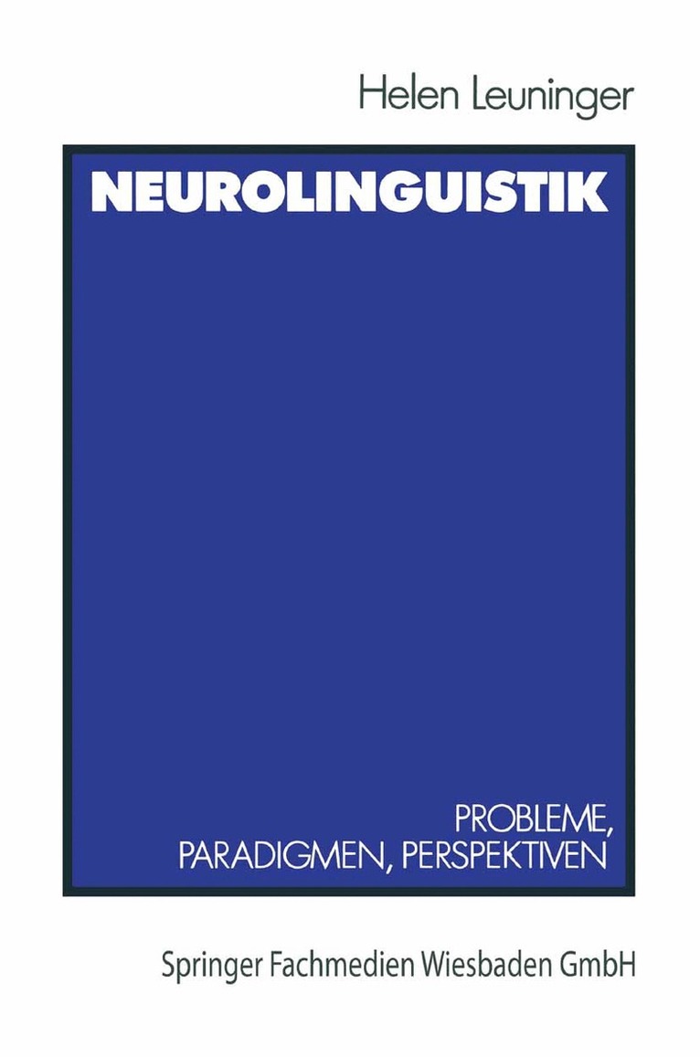 Helen Leuninger - Neurolinguistik, Häftad