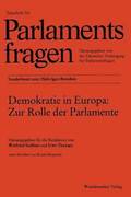 Demokratie in Europa: Zur Rolle der Parlamente