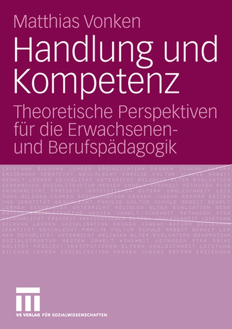 Matthias Vonken - Handlung und Kompetenz, Häftad