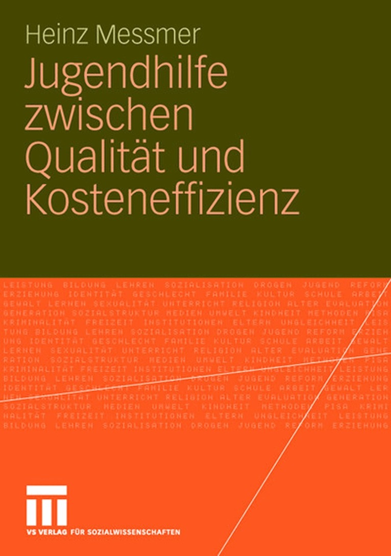Heinz Messmer - Jugendhilfe zwischen Qualität und Kosteneffizienz, Häftad