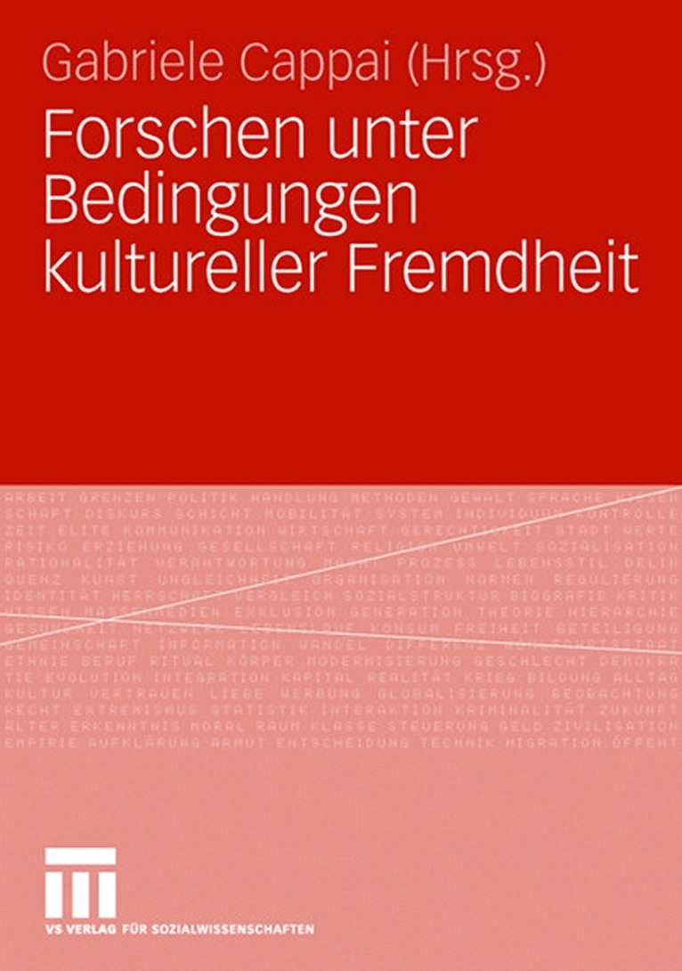 Gabriele Cappai - Forschen unter Bedingungen kultureller Fremdheit, Häftad