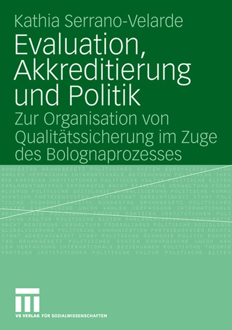 Kathia Serrano-Velarde - Evaluation, Akkreditierung und Politik, Häftad. Tillgänglighet: Lägg i varukorg