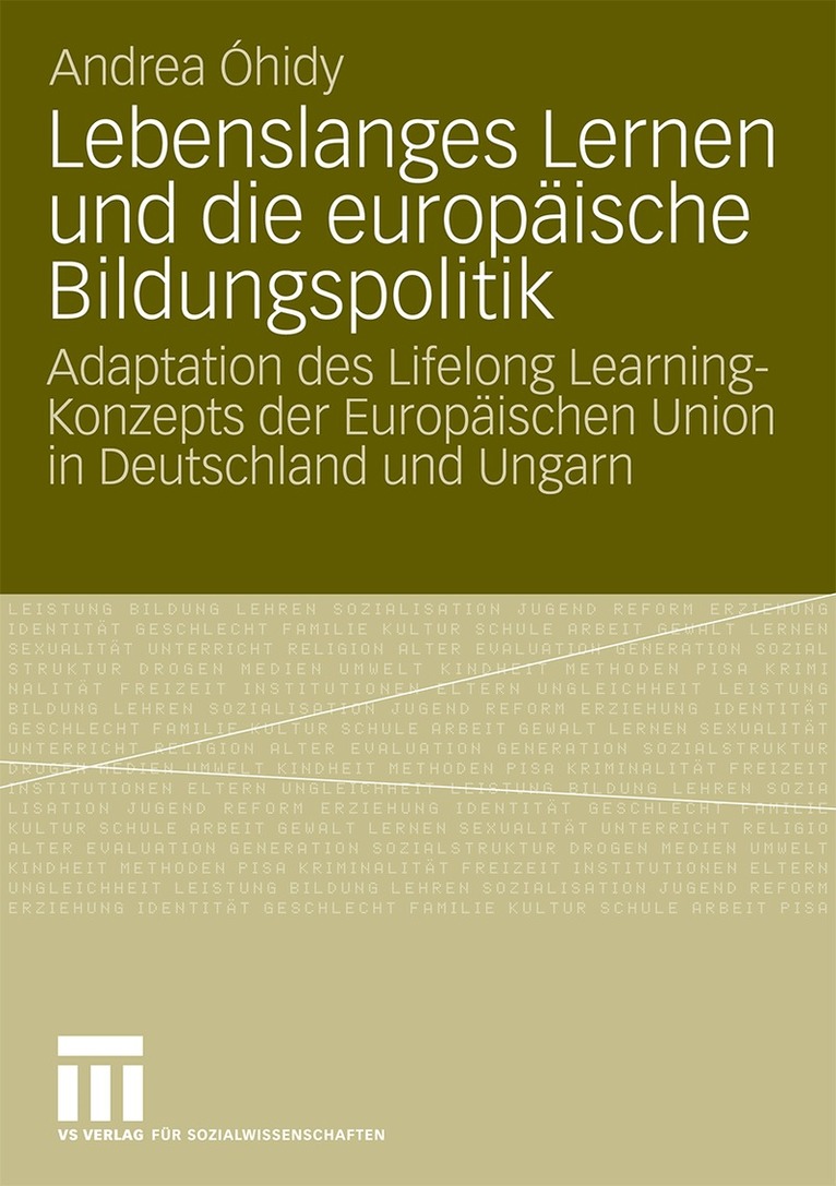 Andrea Óhidy - Lebenslanges Lernen und die europäische Bildungspolitik, Häftad