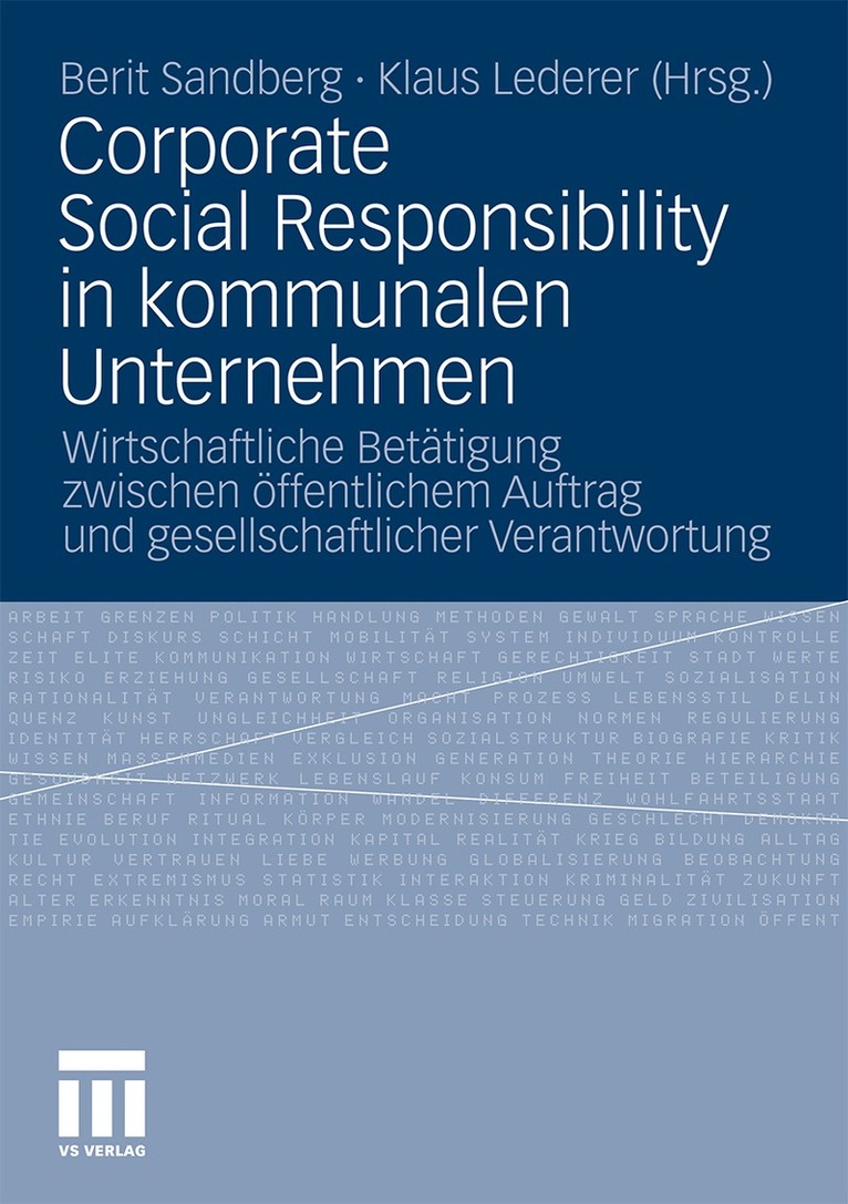 Berit Sandberg, Klaus Lederer - Corporate Social Responsibility in kommunalen Unternehmen, Häftad
