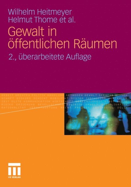 Helmut Thome, Wilhelm Heitmeyer - Gewalt in öffentlichen Räumen, E-bok