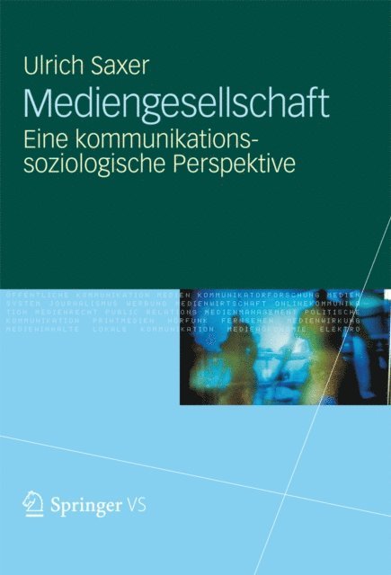 Ulrich Saxer - Mediengesellschaft, E-bok