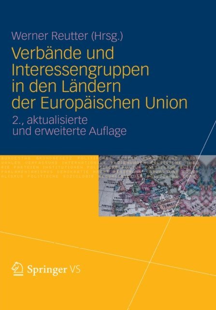 Werner Reutter - Verbände und Interessengruppen in den Ländern der Europäischen Union, E-bok