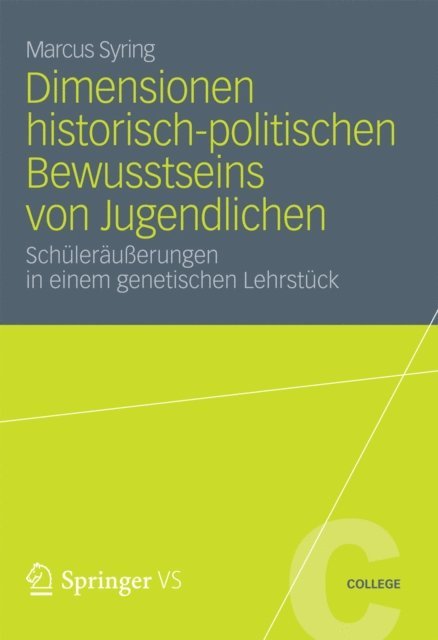 Marcus Syring - Dimensionen historisch-politischen Bewusstseins von Jugendlichen, E-bok
