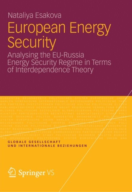 Nataliya Esakova - European Energy Security, E-bok