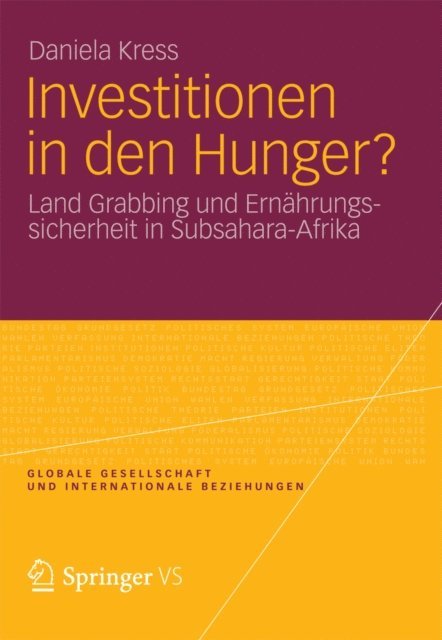 Daniela Kress - Investitionen in den Hunger?, E-bok