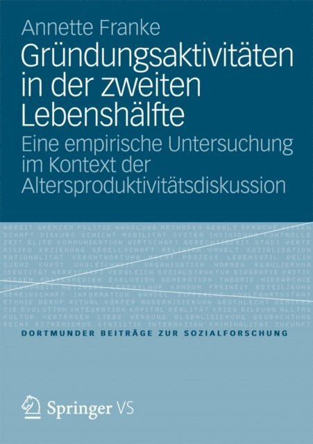 Annette Franke - Gründungsaktivitäten in der zweiten Lebenshälfte, E-bok