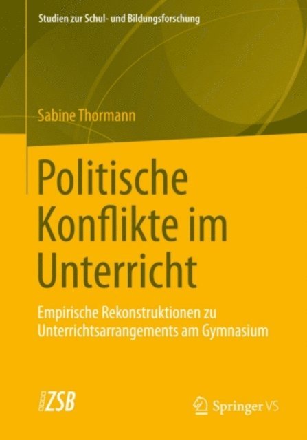 Sabine Thormann - Politische Konflikte im Unterricht, E-bok