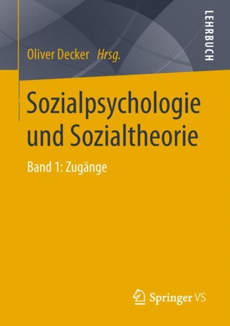 Oliver Decker - Sozialpsychologie und Sozialtheorie, E-bok