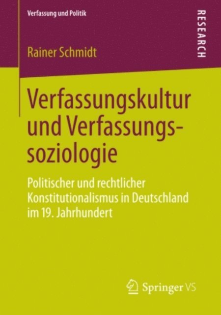 Rainer Schmidt - Verfassungskultur und Verfassungssoziologie, E-bok