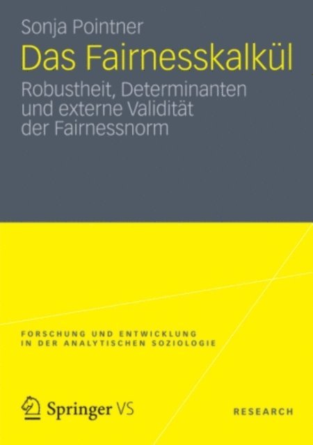 Sonja Pointner - Das Fairnesskalkül, E-bok