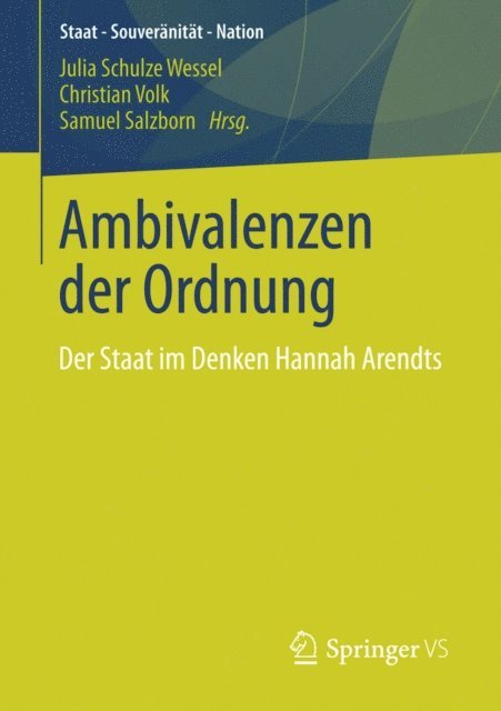Samuel Salzborn, Christian Volk, Julia Schulze Wessel - Ambivalenzen der Ordnung, E-bok