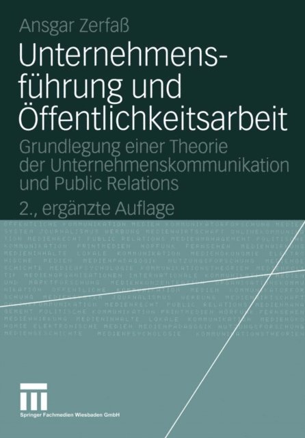 Ansgar Zerfa - Unternehmensführung und Öffentlichkeitsarbeit, E-bok