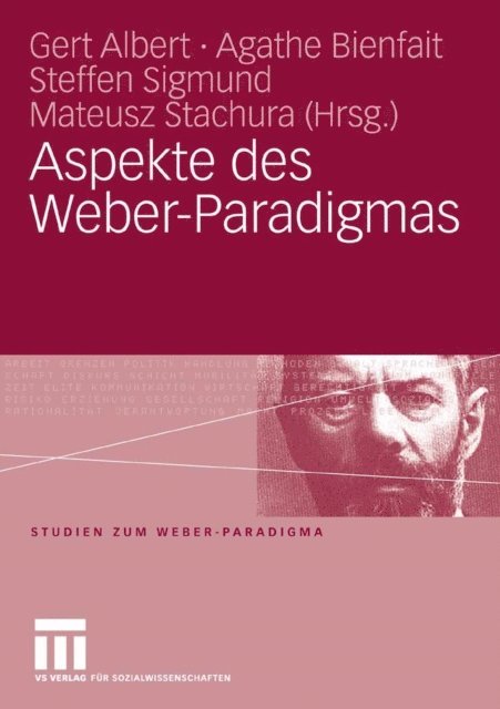 Mateusz Stachura, Steffen Sigmund, Agathe Bienfait, Gert Albert - Aspekte des Weber-Paradigmas, E-bok