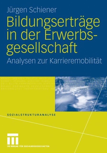 Jurgen Schiener - Bildungserträge in der Erwerbsgesellschaft, E-bok