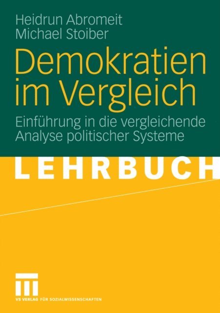 Michael Stoiber, Heidrun Abromeit - Demokratien im Vergleich, E-bok