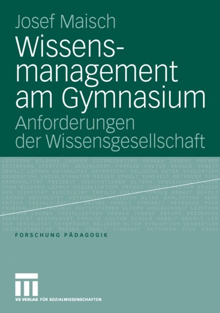 Josef Maisch - Wissensmanagement am Gymnasium, E-bok