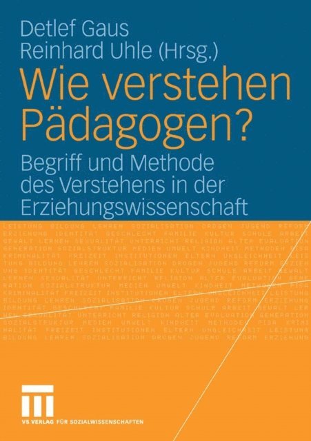 Reinhard Uhle, Detlef Gaus - Wie verstehen Pädagogen?, E-bok