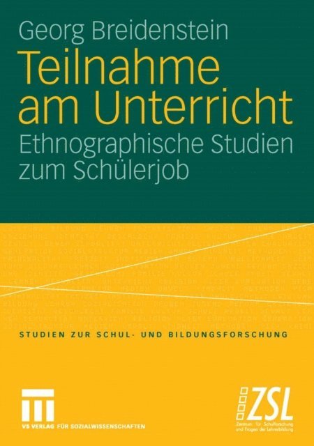 Georg Breidenstein - Teilnahme am Unterricht, E-bok