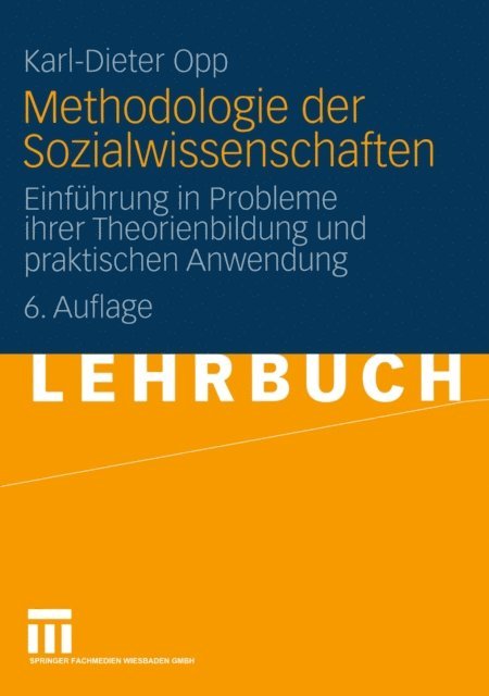 Karl-Dieter Opp - Methodologie der Sozialwissenschaften, E-bok