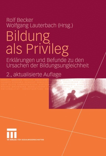 Wolfgang Lauterbach, Rolf Becker - Bildung als Privileg, E-bok