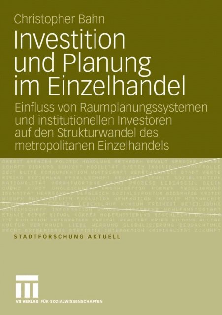 Christopher Bahn - Investition und Planung im Einzelhandel, E-bok