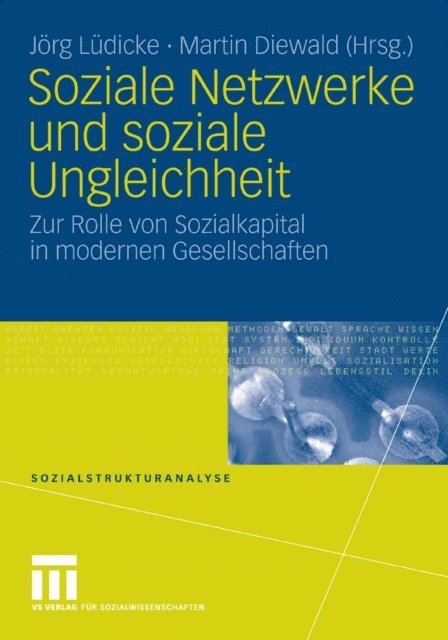 Martin Diewald, Jorg Ludicke - Soziale Netzwerke und soziale Ungleichheit, E-bok