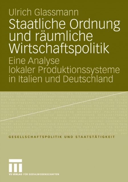 Ulrich Glassmann - Staatliche Ordnung und räumliche Wirtschaftspolitik, E-bok