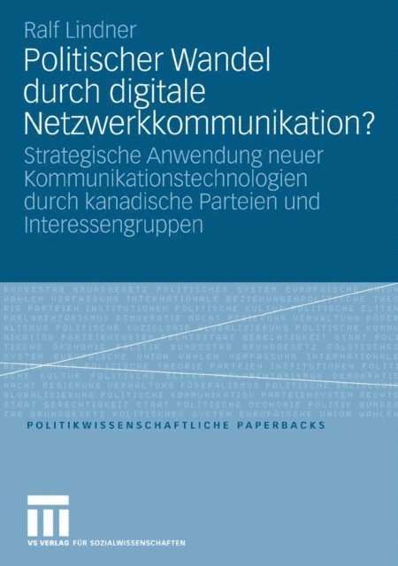 Ralf Lindner - Politischer Wandel durch digitale Netzwerkkommunikation?, E-bok