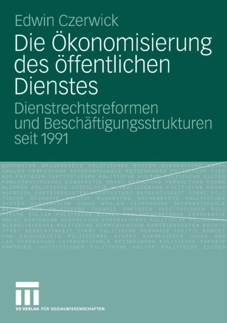 Edwin Czerwick - Die Ökonomisierung des öffentlichen Dienstes, E-bok