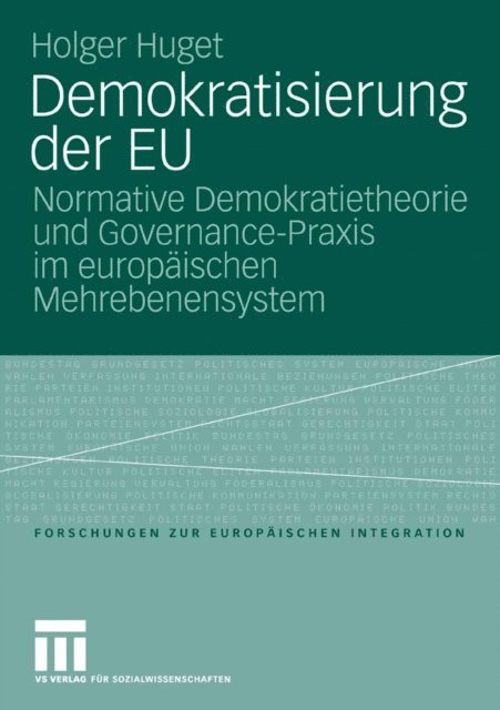 Holger Huget - Demokratisierung der EU, E-bok
