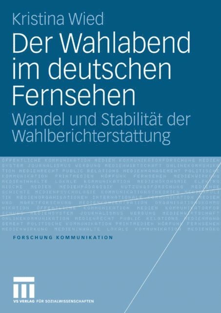 Kristina Wied - Der Wahlabend im deutschen Fernsehen, E-bok