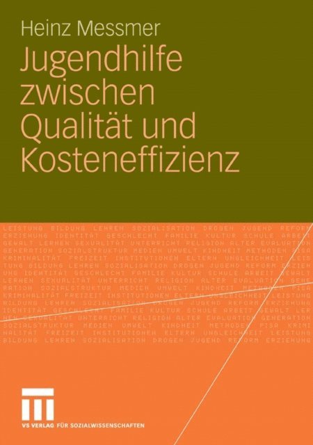 Heinz Messmer - Jugendhilfe zwischen Qualität und Kosteneffizienz, E-bok
