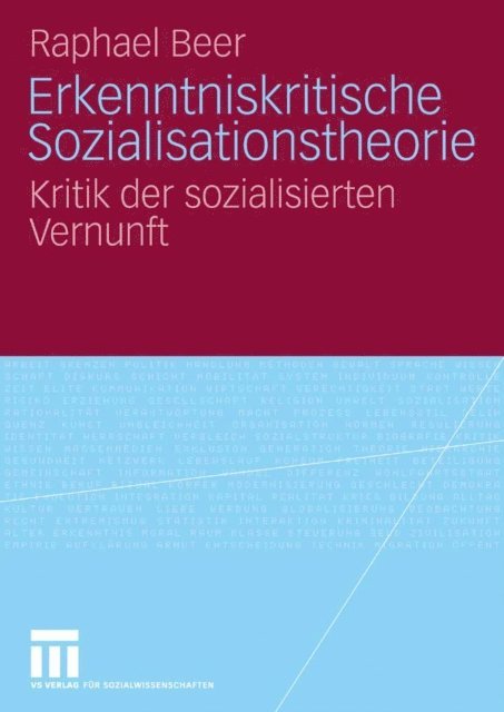 Raphael Beer - Erkenntniskritische Sozialisationstheorie, E-bok