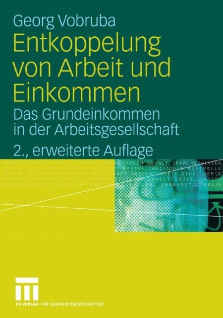 Georg Vobruba - Entkoppelung von Arbeit und Einkommen, E-bok