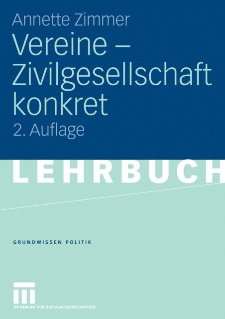 Annette Zimmer - Vereine - Zivilgesellschaft konkret, E-bok