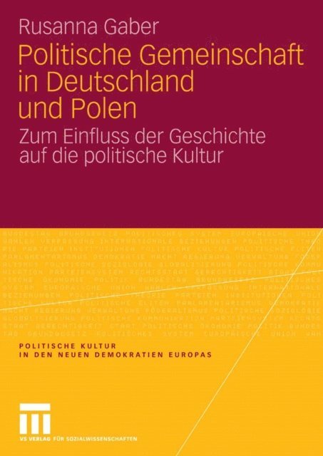 Rusanna Gaber - Politische Gemeinschaft in Deutschland und Polen, E-bok