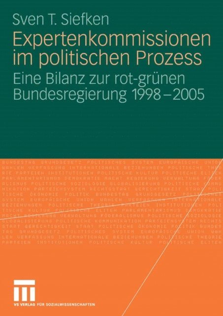 Sven T. Siefken - Expertenkommissionen im politischen Prozess, E-bok