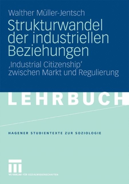 Walther Muller-Jentsch - Strukturwandel der industriellen Beziehungen, E-bok