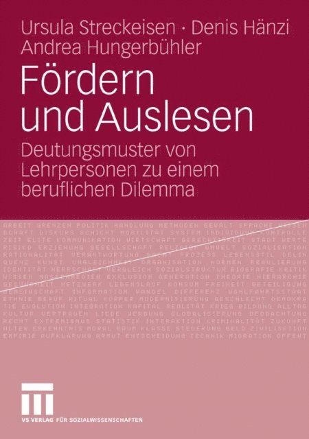 Andrea Hungerbuhler, Denis Hanzi, Ursula Streckeisen - Fördern und Auslesen, E-bok